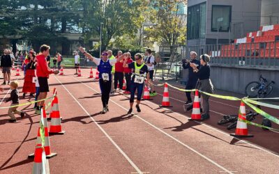 La miellerie d’Amélie court le marathon de Cergy avec Luis (non-voyant) !